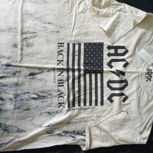 AC/DC Back in Black Tee - Black and White